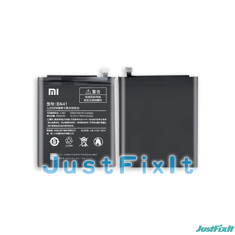BN41 Xiao Mi Phone Battery For Xiaomi Redmi Hongmi Note 4 / 4X MTK Helio X20 4000mAh Original Replacement + Tool | Мобильные