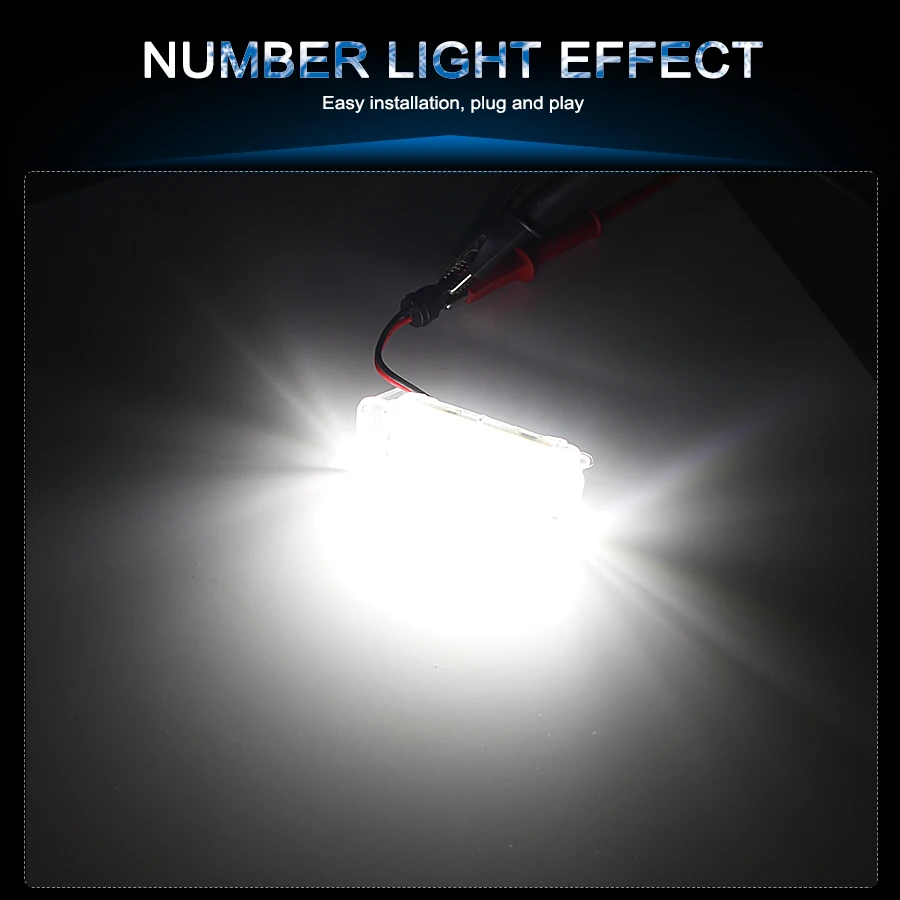 2 шт. светодиодный светильник с номерным знаком на заднюю панель лампа яркий