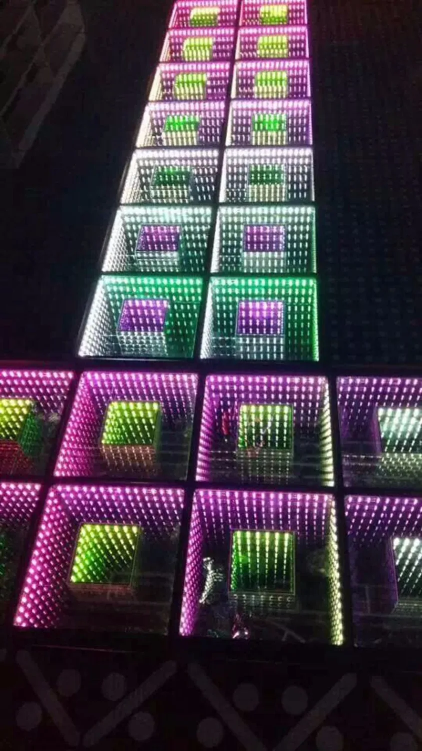 TP-E24 TIPTOP свадебное украшение зеркало 3D Led танцпол с эффектом тоннеля времени, 60 шт. 5050 SMD Epistar Светодиоды зеркало