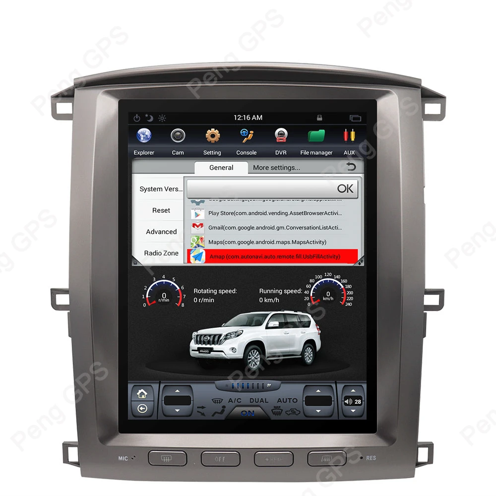 Для Lexus LX470 Randroid для Toyota LC100 автомобильный стерео 2002 2007 gps навигация dvd плеер