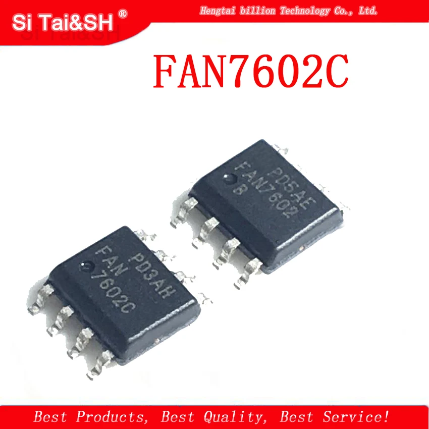 5 шт. FAN7602 FAN7602B FAN7602C SOP8 новый ЖК чип управления питанием| |
