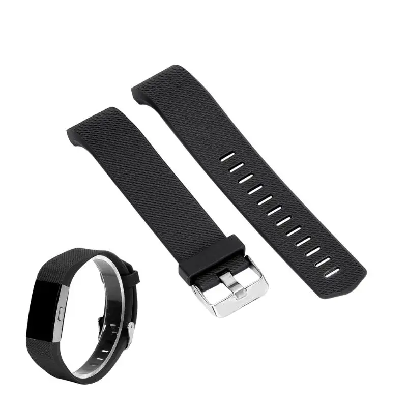 Силиконовый ремешок для смарт часов регулируемый сменный Браслет Fitbit Charge 2|strap