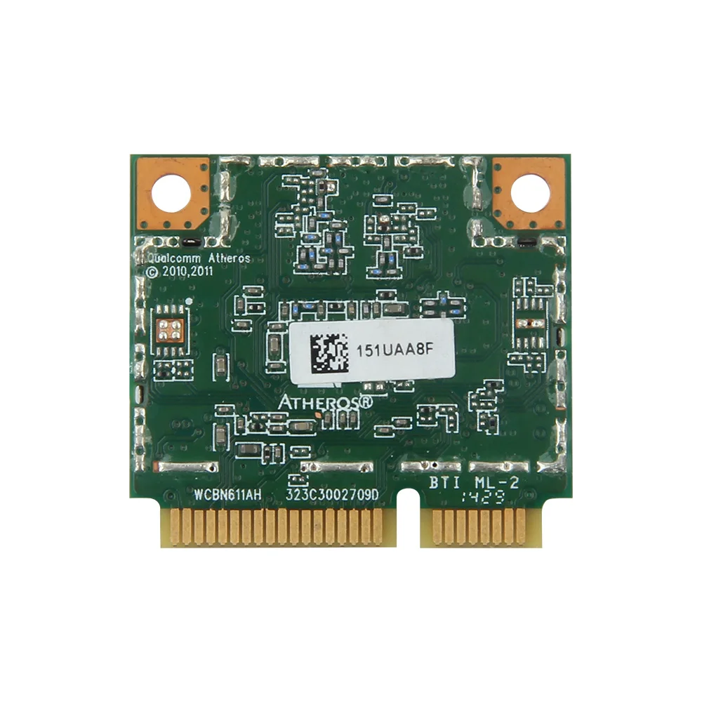 Двухдиапазонный Wi-Fi AR5B22 300 Мбит/с 802.11bgn Half Mini PCI-E WLAN 2 4 ГГц/5 ГГц + Bluetooth 0