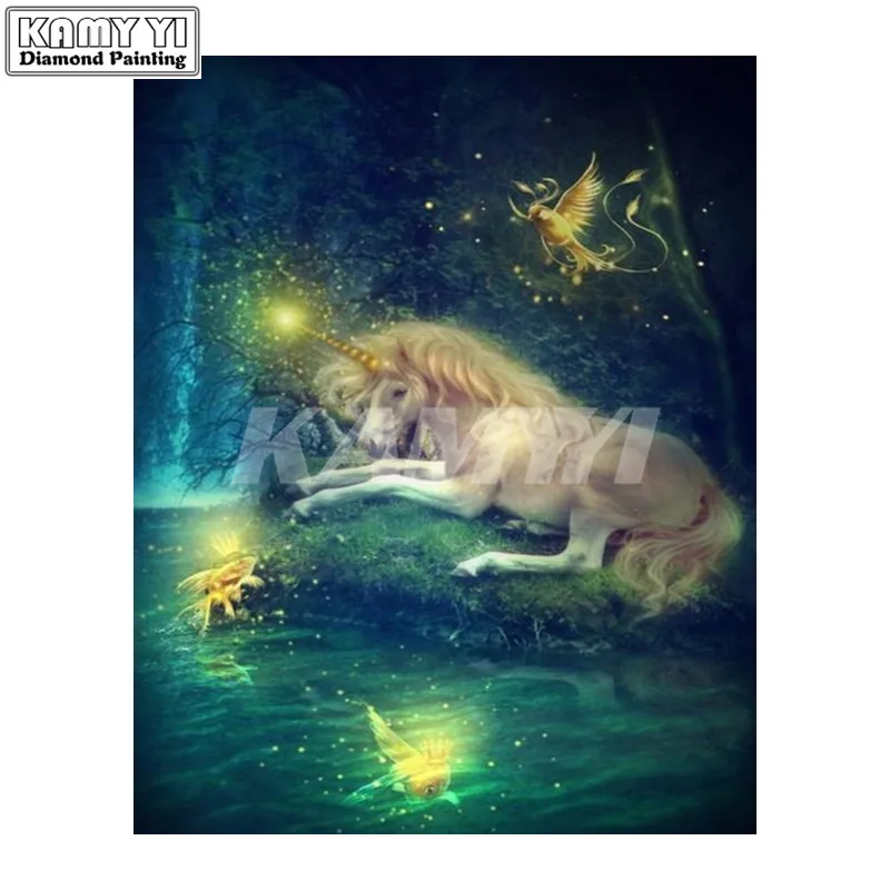 5D Diy Алмазная Картина Вышивка крестом ночь на волке кошки ручной работы мозаика