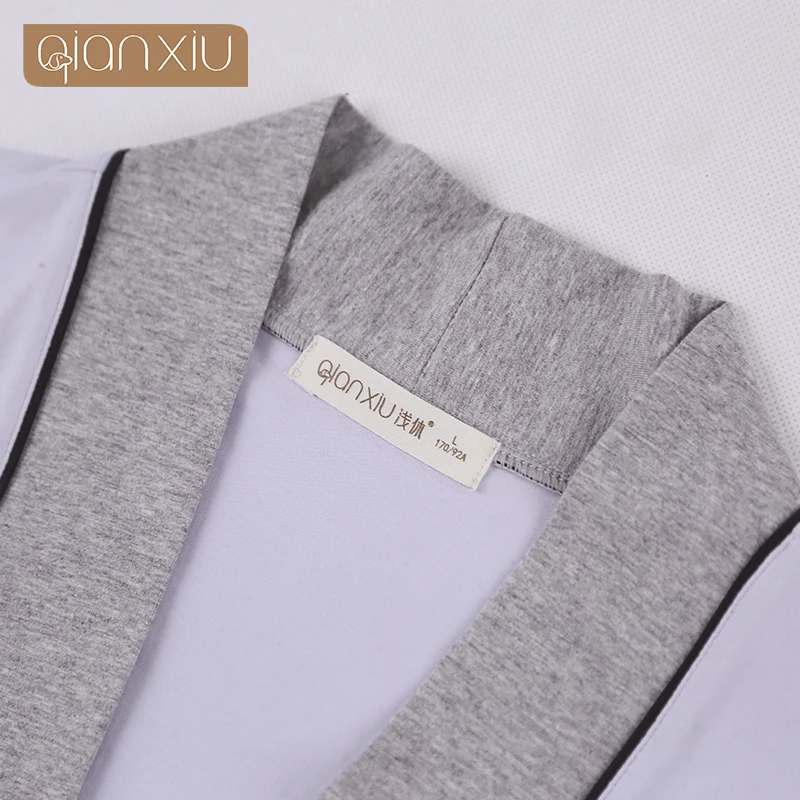 Весна 2020 брендовые пижамы халат мужские мягкие хлопковые халаты мужской Халат с