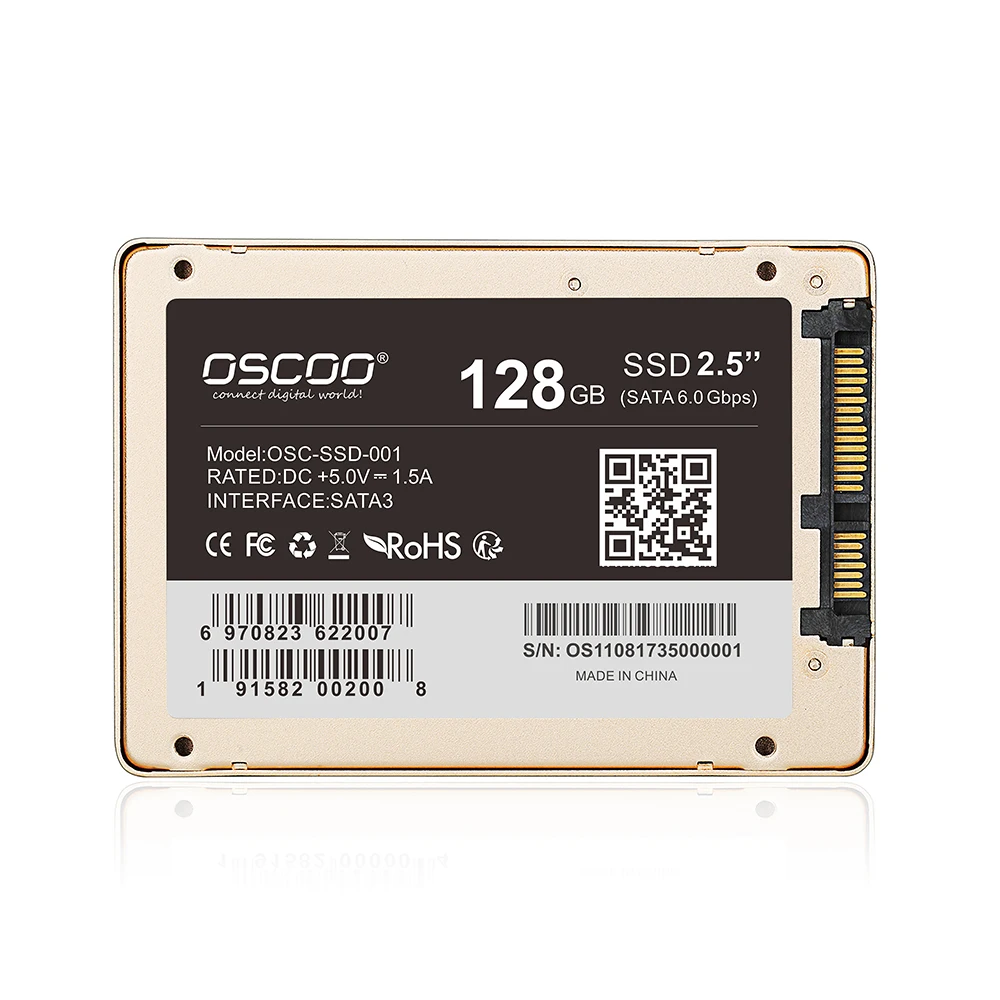 OSCOO SSD твердотельный диск SATA III 6 ГБ/сек. 128 ГБ 256 ГБ 512 ГБ 2,5 дюйма SSD жесткий диск для ПК ноутбука