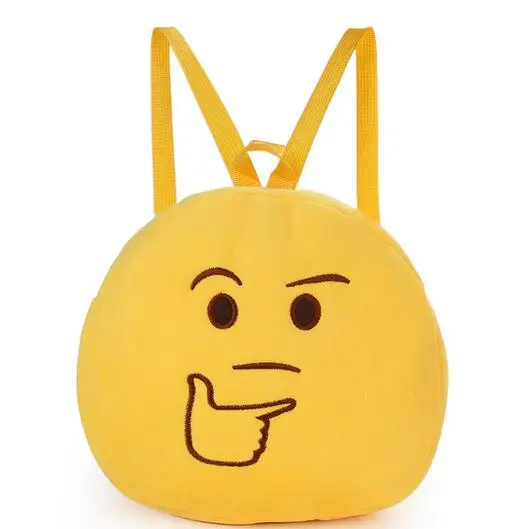 Круглый выражение Рюкзак Плюшевые Куклы Детский сад милый рюкзак|plush backpack|backpack