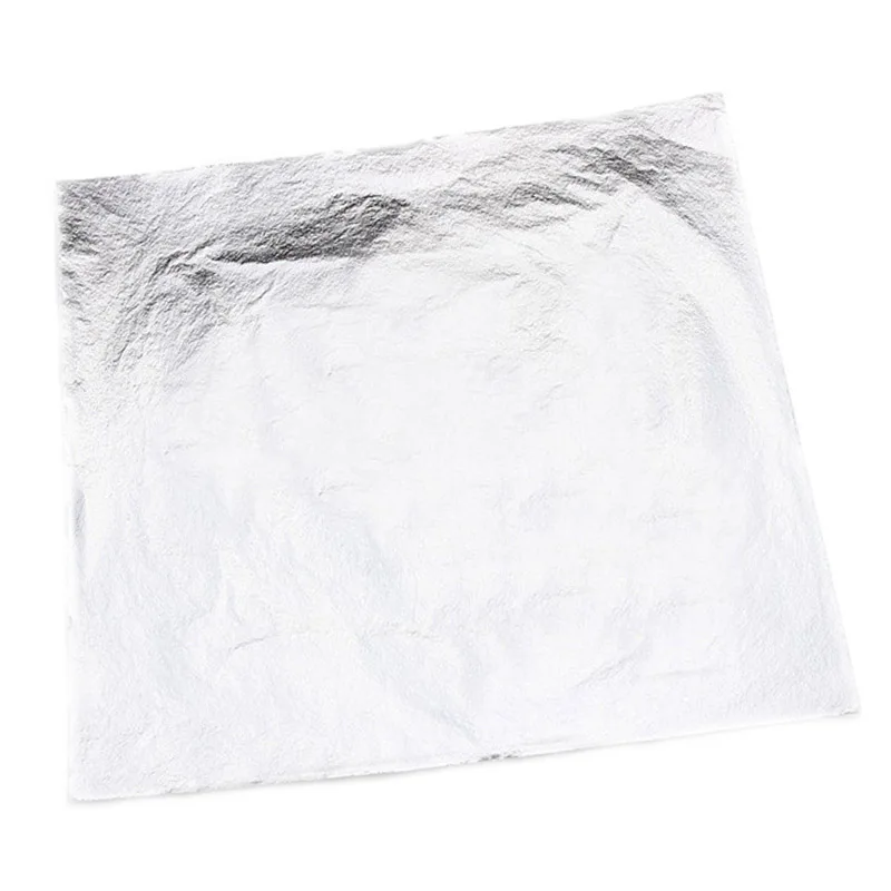 100 шт. 14 см Листы Из Искусственного золота серебра меди листы металлические