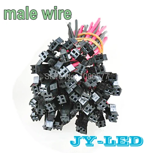 100 шт./лот 2 контактный светодиодный соединительный провод длиной 10 см кабель с