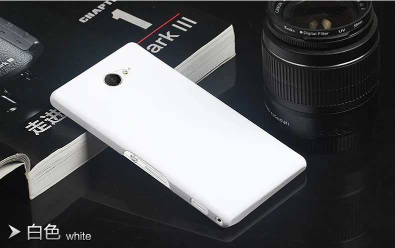 white Чехлы для sony M2 M 2 матовый пластиковый чехол для sony Xperia M2 S50H Dual D2303 D2305 D2306 Sim Защитные чехлы для телефона - Цвет: white