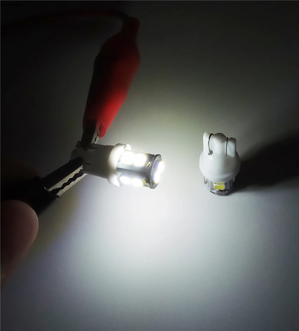 Автомобильный мигающий 100 шт. светодиод T10 10 SMD 1210 светодиодный s 10SMD автомобильный