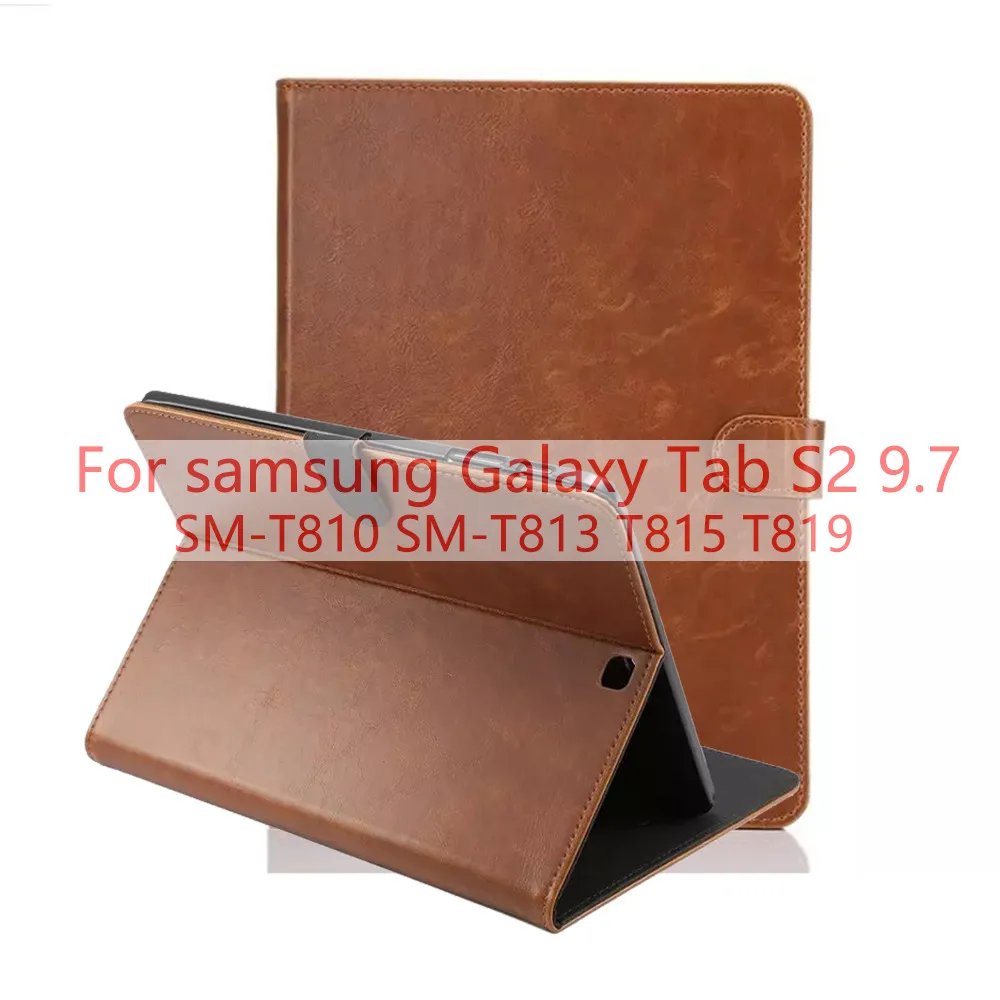 PU Brown Для samsung Galaxy Tab S2 S3 9,7 SM-T810 SM-T813 T815 T819 SM-T820 T825 чехол для samsung Galaxy Tab S4 10,5 ''T830 SM-T835 T835 - Цвет: PU Brown