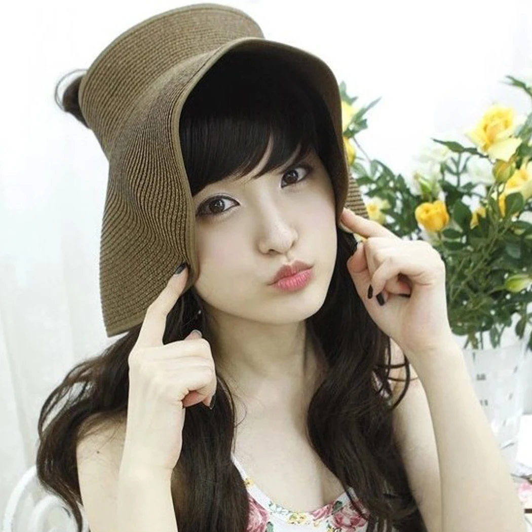 2018 Новый сезон: весна–лето солнцезащитные козырьки Кепки Для женщин Складная