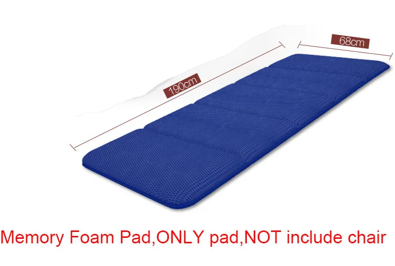 Only pad No Chair 4 A1 полдень отдых складной коврик для стула портативный мягкий пены памяти подушка для шезлонга расширение складной матрас - Цвет: Only pad No Chair 4