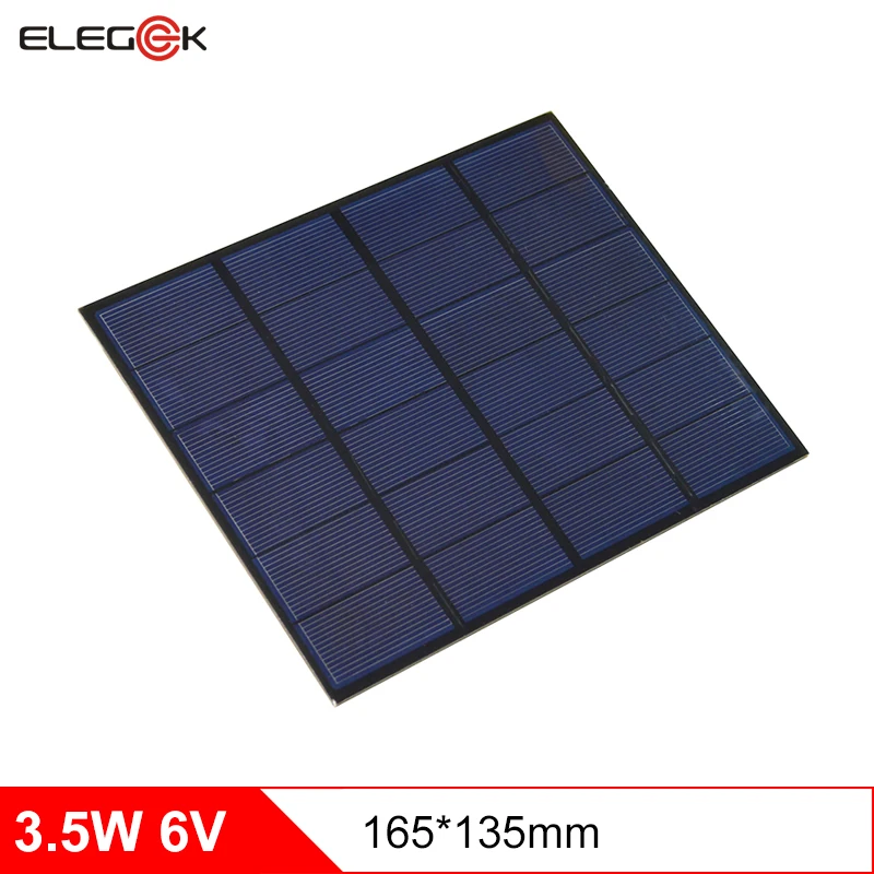 Поликристаллическая силиконовая мини-солнечная панель ELEGEEK 3 5 Вт 6 в для