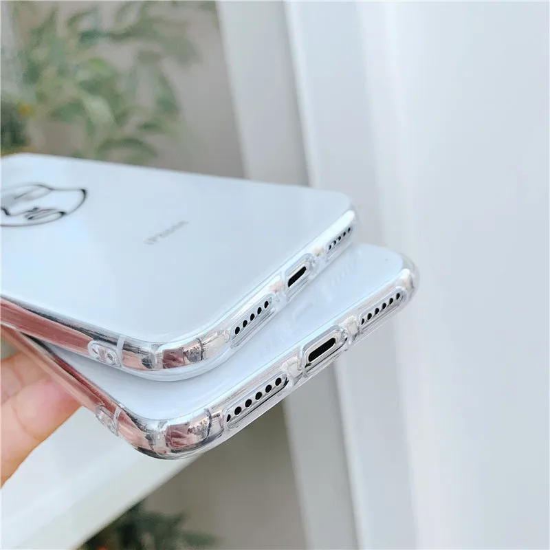 Модный мягкий чехол для телефона с линиями Apple iphone 7 Plus чехлы мультяшным рисунком