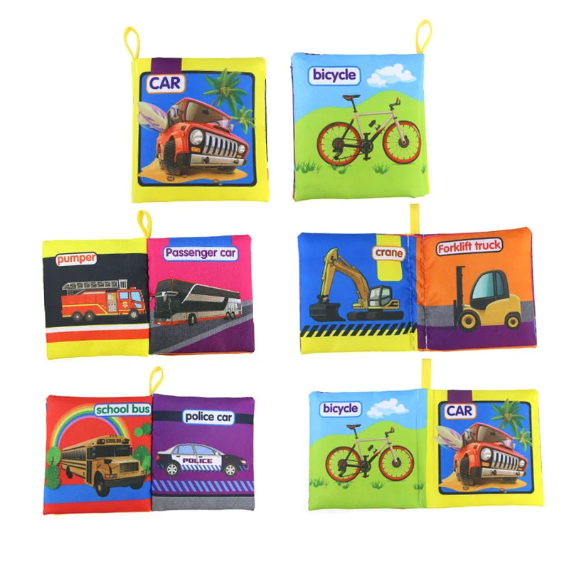 6 шт./компл. детская тканевая книга ранняя образовательная животная Подводное