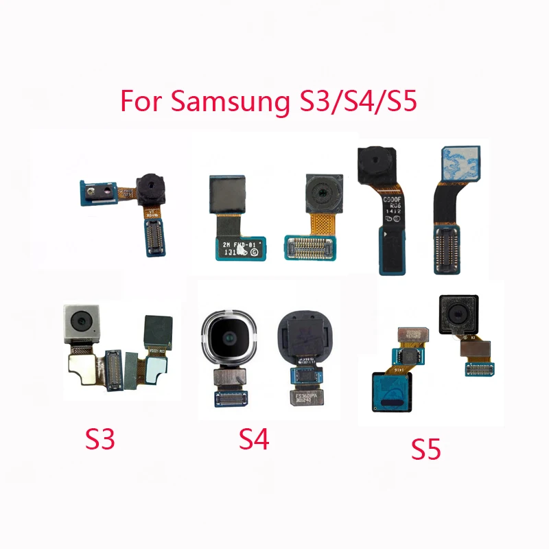 100% Новинка для Samsung S3/S4/S5 фронтальная и задняя камера маленькая основная i9300/i9500/G900F