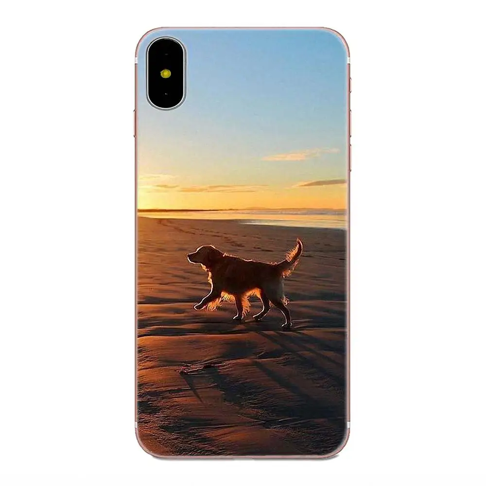 Золотистый ретривер собака мягкий крутой лучший чехол для Galaxy Alpha Core Note 2 3 4 S2 A10 A20