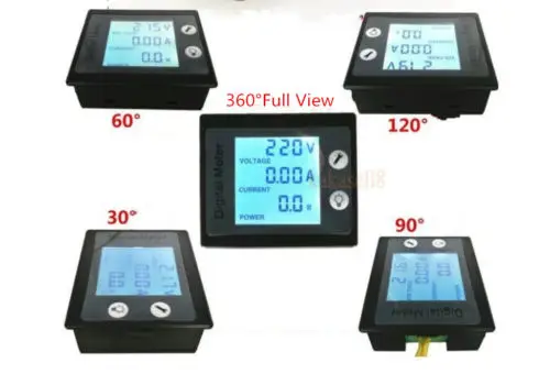 AC от 80 до 260V ЖК-дисплей цифровой 100A вольт ватт Мощность Амперметр Вольтметр 110V 220V
