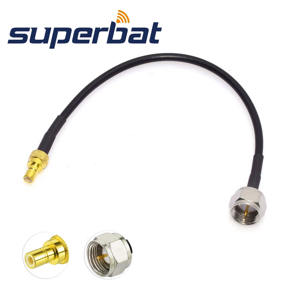 Superbat DAB/DAB + Автомобильная радиоантенна F разъем к SMB коаксиальный кабель с RG174 10 см