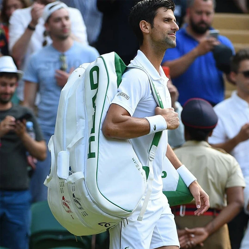 Головной Djokovic Уимблдон теннисная сумка бадминтон ракетка сумка Многофункциональный рюкзак для 6-9 ракеток