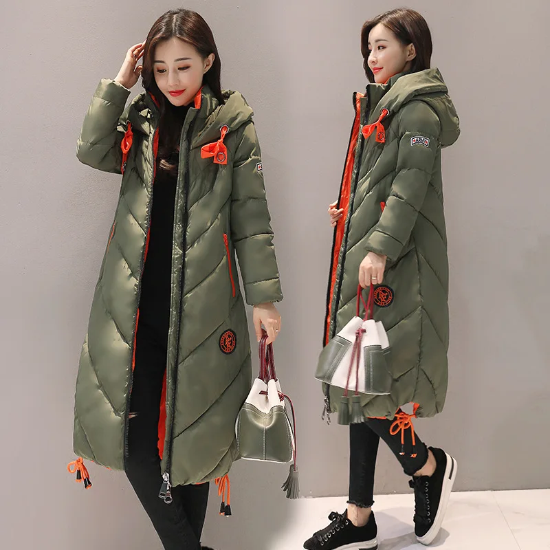 Зимний женский пуховик с трехмерным саржевым узором новинка утепленное