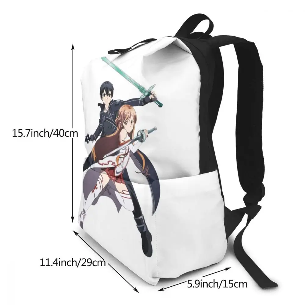 Рюкзак для книг Sword Art Online боевые рюкзаки Kirito Asuna Высококачественная