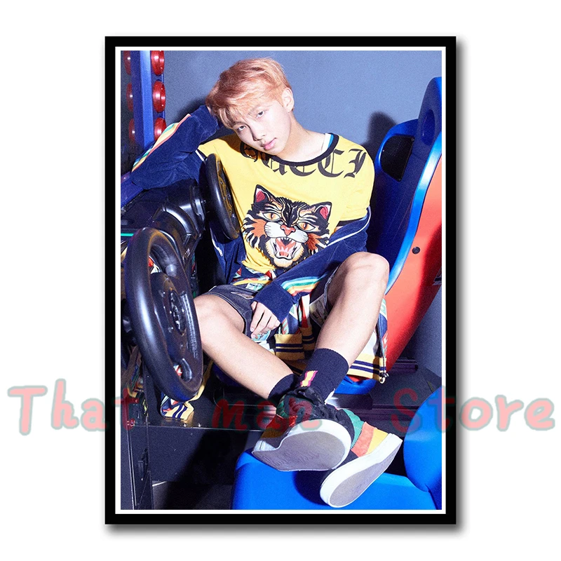 Kpop bangtan Плакаты для мальчиков любят себя Kpop музыка наклейки на стену Высокое разрешение украшение дома искусство дома 42*30 см без рамки - Цвет: Прозрачный