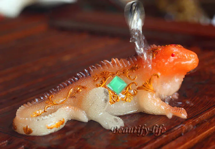 Талисман аллохроза золотой Моной аллохрозный Будда хамелеон чайный питомец S1026B