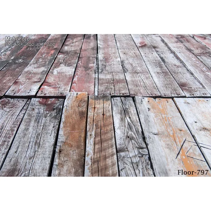 Тонкий тканевый напечатанный фон для фотосъемки деревянный пол студии 797|floor