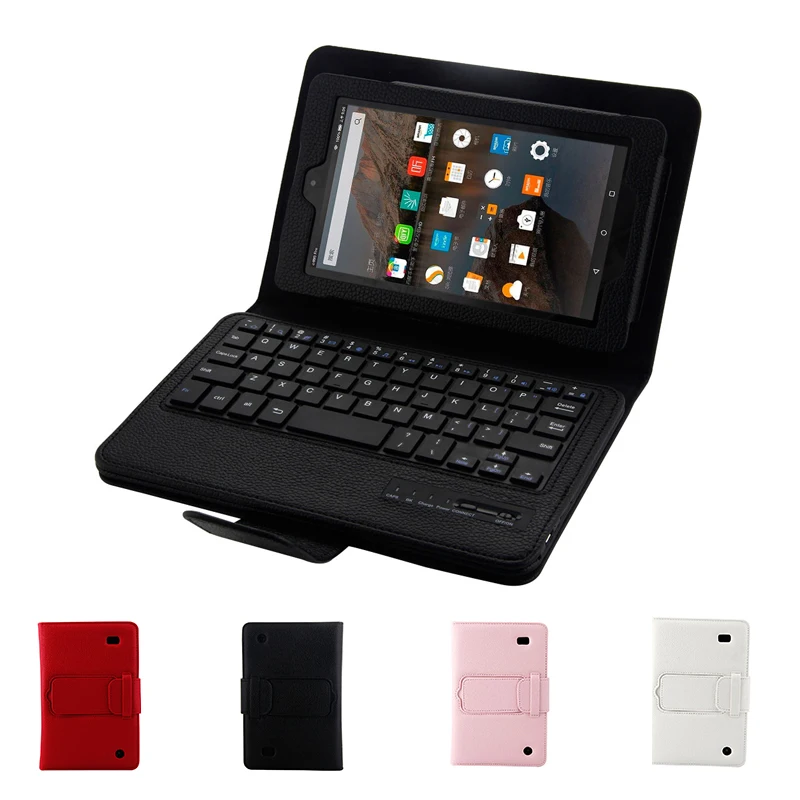 Чехол с клавиатурой для Amazon Kindle Fire HD7 2015 Bluetooth клавиатура откидной крышкой
