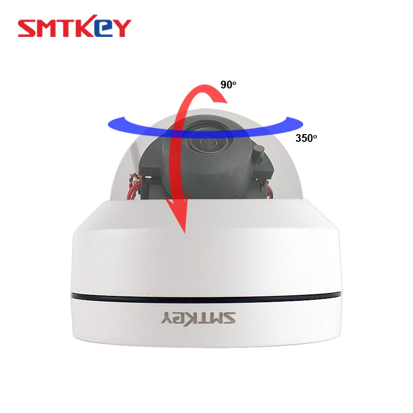 SMTKEY 2MP 1080P 4X 2,8-12 мм автоматическая фокусировка мини PTZ купольная камера для наружного водонепроницаемого видеонаблюдения IP камера