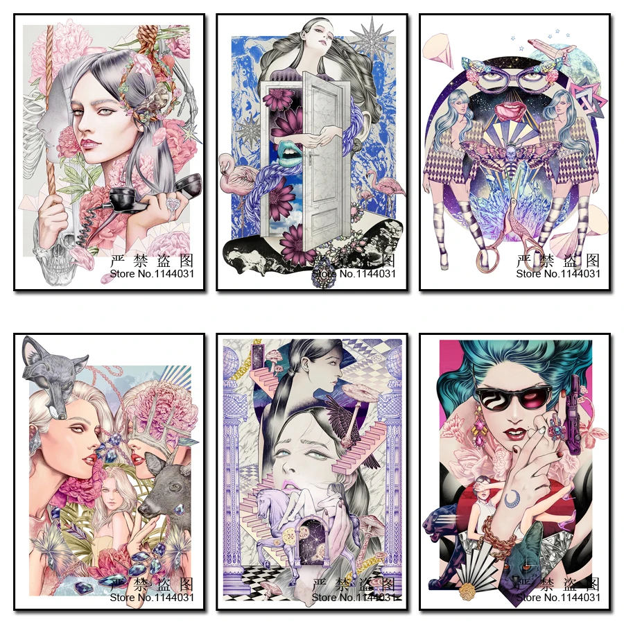 

Cartoon Girls square embroidery room decor Embroidery Pattern diamond 5D DIY paintings Cross stitch kits mosaic stickers Woman