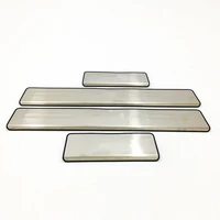 stainless steel for jeep grand cherokee 2014 2017 car threshold strip protective welcome pedal car styling stickers silver logo
