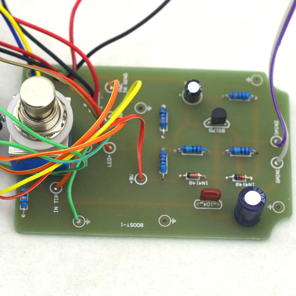 Педаль для гитарных эффектов DIY Boost все комплекты с алюминиевой белой коробкой 1590b