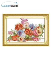 dim the gorgeous flower basket counted cross stitch 11ct 14ct cross stitch set wholesale cross stitch kit embroidery