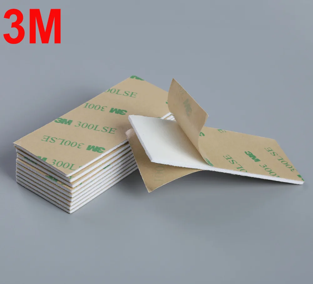 

100pcs White 70mmx30mmx1.6mm 3M 300LSE 9495LE Double Sided EVA Foam Tape For Auto Decorative Article Wall Pendant Home Use