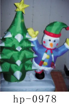 Счастливые надувные рождественские украшения в виде Санта Клауса игрушки