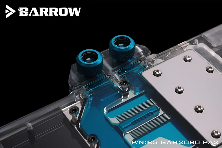Блок для воды BARROW GALAXY RTX 2060/2070 GAGMER /GAINWARD 2070 8G/2080 OC/Поддержка оригинальной задней