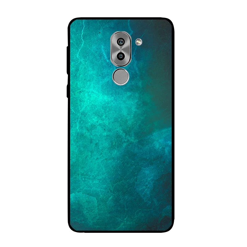 Черный DIY чехол для телефона Huawei Honor 6X мягкий TPU 5 дюймов защитный противоударный