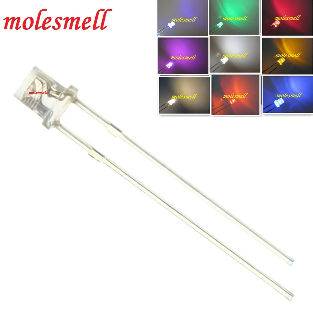 10 шт. 3 мм плоский верх красный желтый синий зеленый белый оранжевый фиолетовый