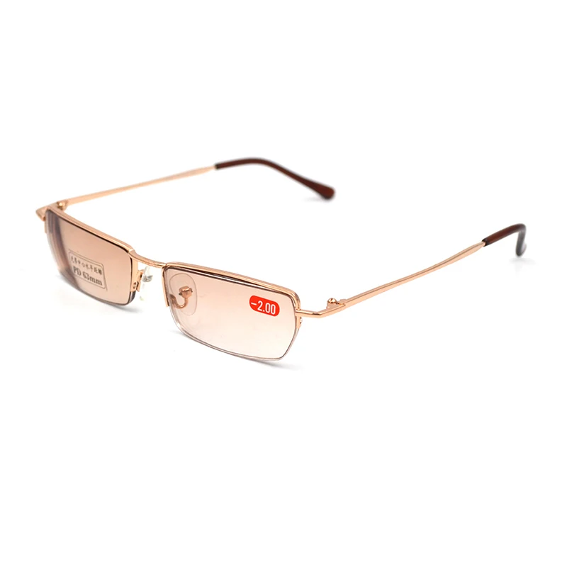 2019 солнцезащитные очки для близорукости металлические квадратные Полуободковые