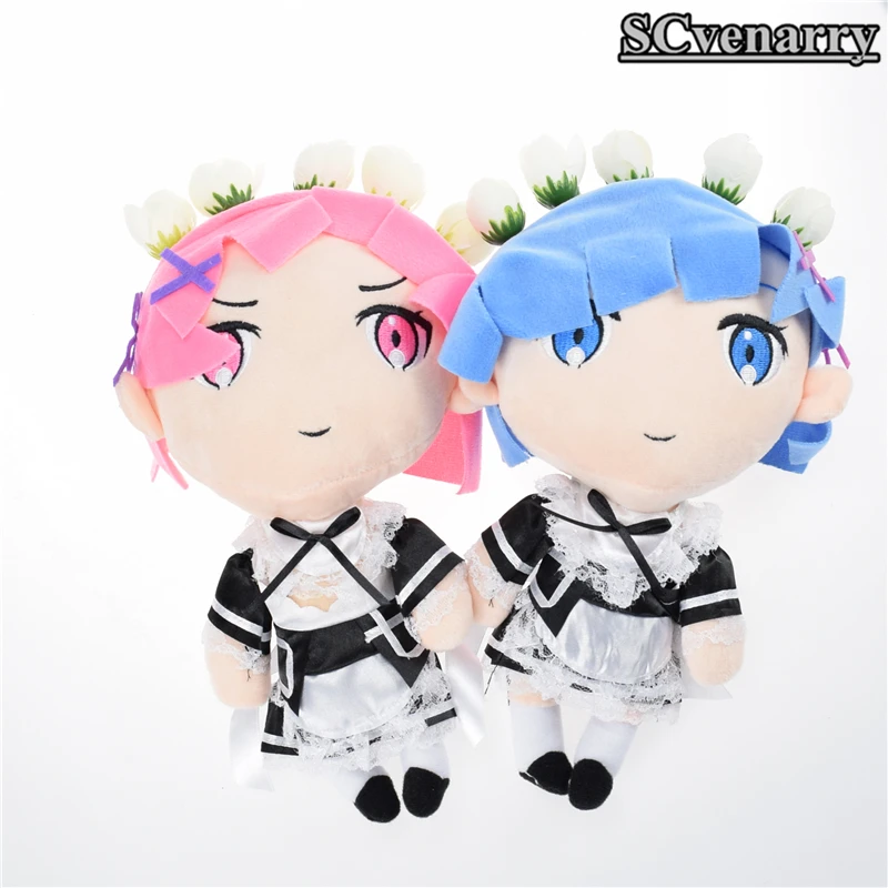 Аниме жизнь в другом мире от нуля Рем Ram плюшевые игрушки мягкие куклы 28 см