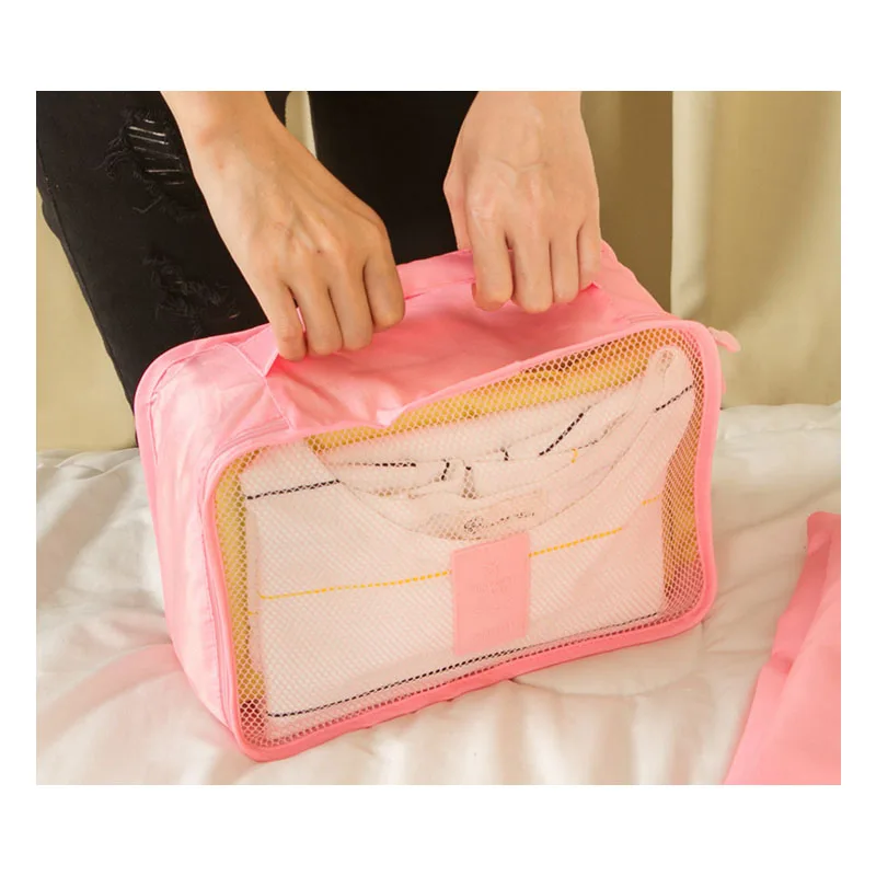 New Travel Accessories Bag 6 Pcs/Set Packing Cubes Polyester Bags For Clothes Luggage Organizers | Багаж и сумки