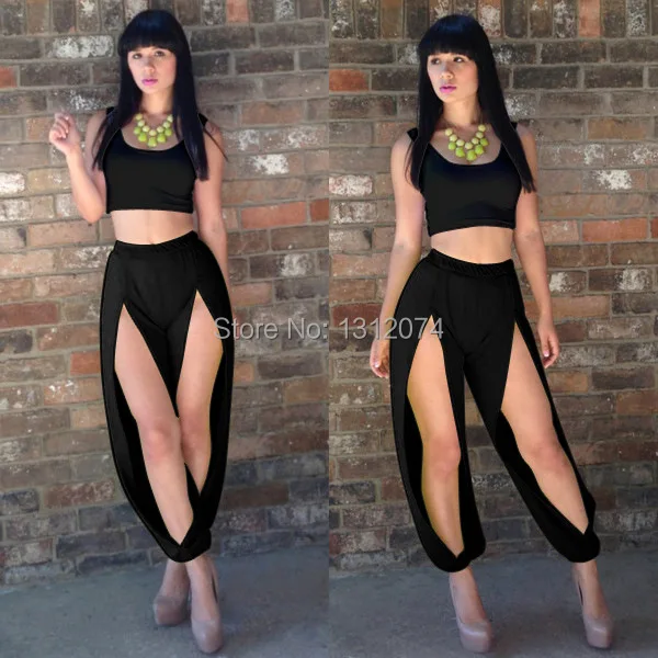 new 2014 fashion women black two pieces party rompers overalls bodysuits ladies outfits club dresses sexy KM087 | Женская одежда