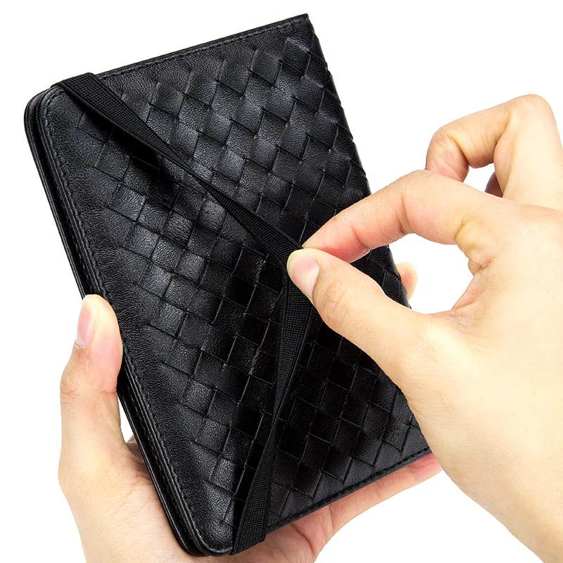 

COMFORSKIN Guaranteed Sheepskin Knitting Style Passport Cover New Arrivals 2018 Hot Travel Passport Wallet ID Credit Card Holder