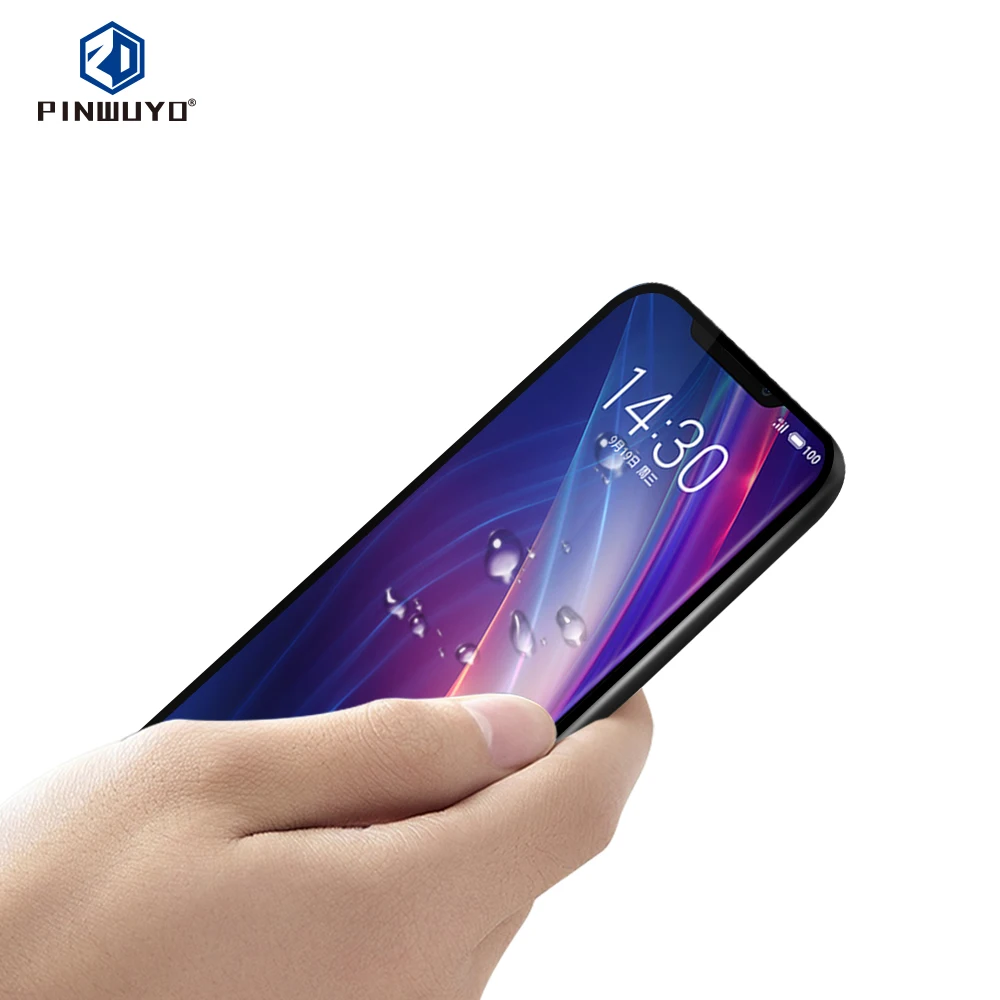 PINWUYO Meizu X8 стекло закаленное 6 15 Дюймов Полное покрытие Передняя защитная пленка