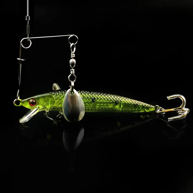 10-компонентный джиг-Спиннер INFOF с лезвием Колорадо из нержавеющей стали | Спорт и