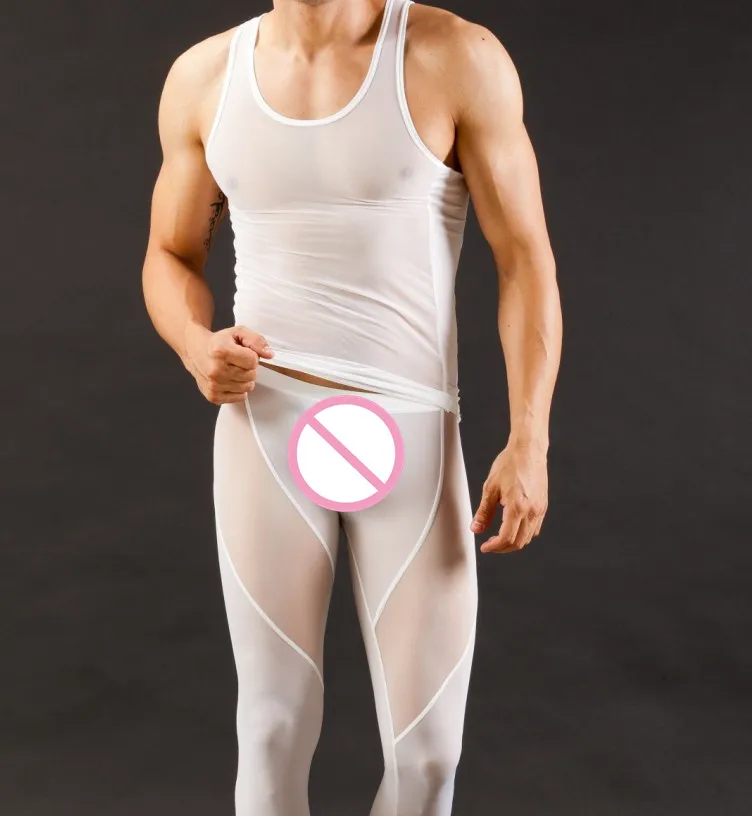 Пикантные Для мужчин Боди Нижнее Бельё для девочек майка комплект человек Long John